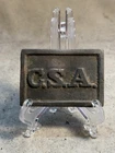 Civil War Confederate “C.S.A.” Rectangular Belt Plate Recovered from Oluste, FL