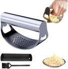 Stainless Steel Garlic Press Rocker, 2026 New Heavy Duty Ergonomic Garlic Crushe