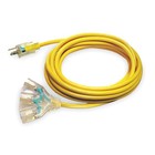 POWER FIRST 4GAC5 Ltd Ext Crd,50ft,12Ga,15A,SJTOW,Yel 4GAC5