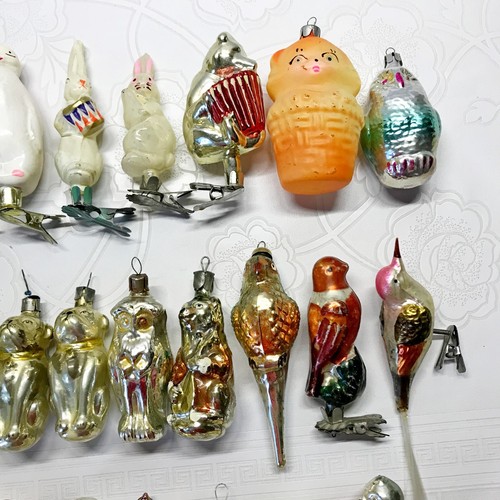 Vintage glass Christmas tree Ornament decoration Animals soviet USSR №636 - Picture 3 of 12
