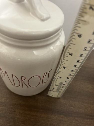 Rae Dunn GUMDROPS Ceramic Canister w/ Lid White Ceramic Snacks Candy Cookie Jar - Picture 5 of 5