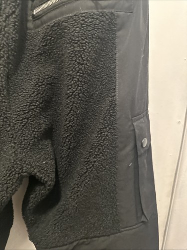 Forever 21 Mens Size MEDIUM Black Sherpa Jogger Pants - Bild 12 von 14