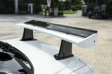 For Nissan Skyline R34 GTR GTT OE Fiberglass Rear Spoiler with JUN High Stand