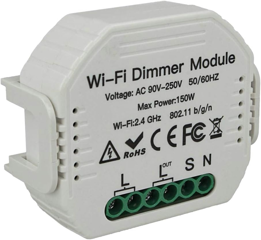 EHMANN 4295x0700 T42.07 - Doppio dimmer da incasso con copertura 55x55, taglio di fase, 230 V