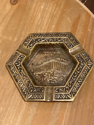 Vintage griechischer Parthenon Bronze Aschenbecher - Bild 6 von 13