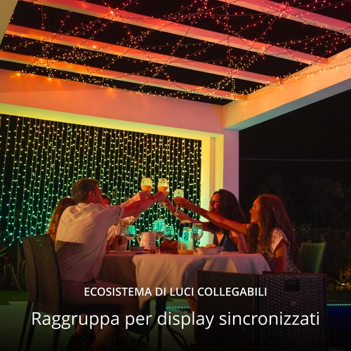 Twinkly Strings 400 LED RGB Bianco Striscia di Luci LED per Esterno e Interno - Foto 19 di 24