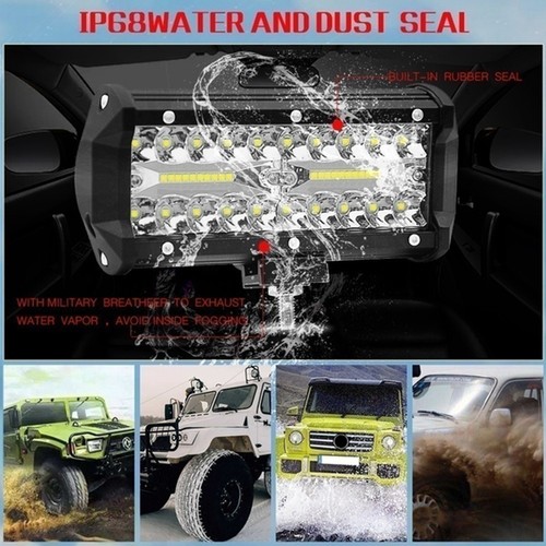 500W 7''Car LED Work Light Bar Spot Flood Beams Combo for Off-road SUV Truclo - Picture 8 of 12