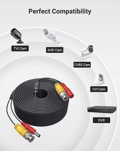 Annke (4) 150ft video power cable for security camera system BNC conn. inc. - Picture 4 of 5