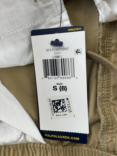 Boy’s Polo Ralph Lauren Cotton Poplin Jogger Pants Size S (8) Camel Color - Picture 16 of 24
