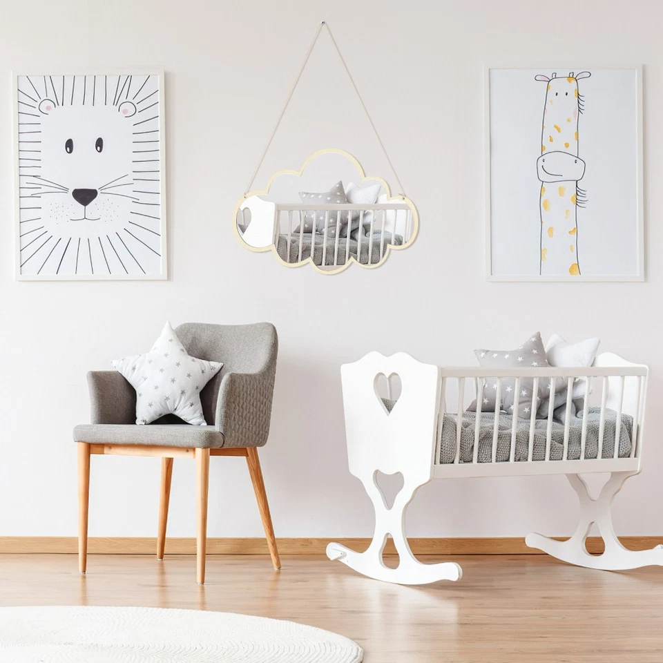 1pc Acrylspiegel Kinder Spiegel Dekoration Selbstkleber wolkenförmiger Spiegel - Bild 3 von 4