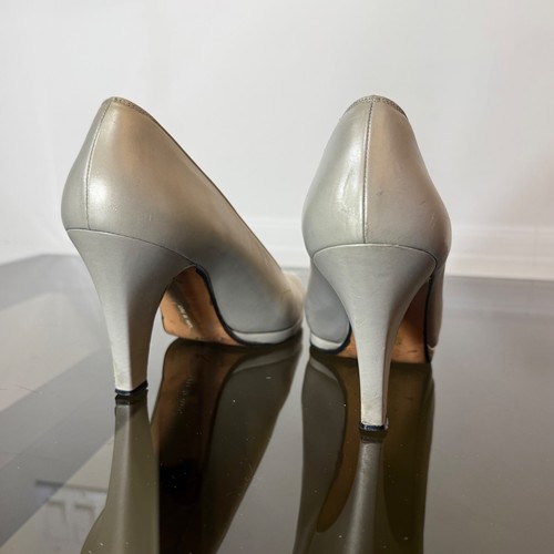 Vintage 80’s SALVATORE FERRAGAMO HEELS 9 40 Leather Court Shoes Pumps Retro - Picture 5 of 9