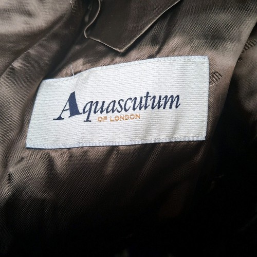 Aquascutum Trench Long Mantel Gr. 42 R Khaki Mantel 100% Wolle - Bild 11 von 14