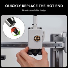 0.4mm 3D Printer Hardened Steel Nozzle Hotend Kit with 2 Silicone Sleeves