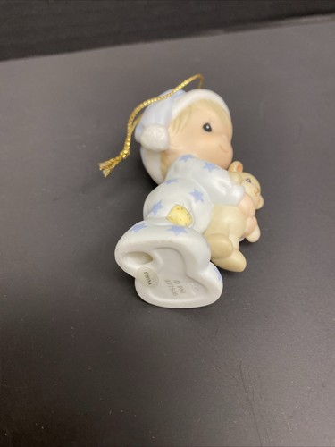 Precious Moments Ornament Baby's First Christmas 877506 Boy Bear 2001 in Box - Picture 7 of 8