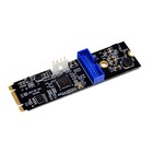 M.2 NGFF NVME auf USB 3.0 19-Pin-Header, Konvertierungskarte NGFF auf 2-Por1866