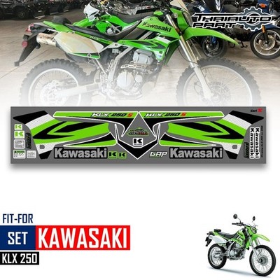 For Kawasaki Custom Graphics Sticker Motocross 2016 Style Green KLX 250 2009-14
