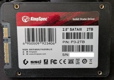 KingSpec 2.5" SATA SSD  2TB SATA III Solid State Drive