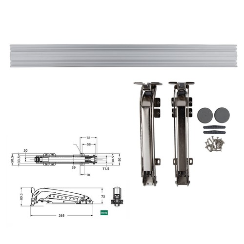Quality Sliding Door Hinge with 58cm Rod for Controlled Closing Action - Picture 12 of 24