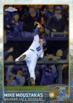 2015 Topps Chrome #164 Mike Moustakas - Picture 1 of 2