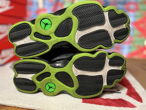 Talla 12 - Jordan 13 Retro Altitude 2017 Nike Negro Verde - Imagen 12 de 12