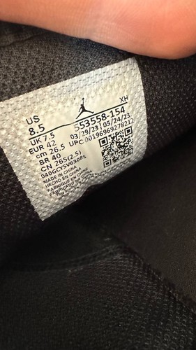 Nike Air Jordan 1 Low Bright Concord 553558-154 sneakers size 42 us 8.5 - Picture 8 of 8