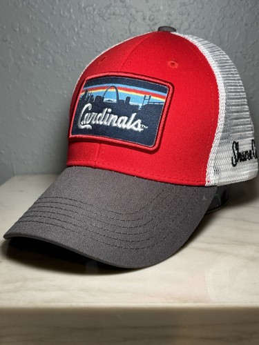 Gorra de camionero de malla ajustable con cierre a presión de los Cardenales de San Luis - Imagen 4 de 11
