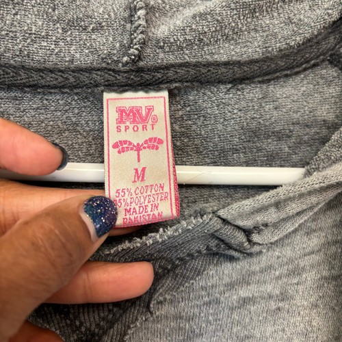 MV Sport Maui Nix Gray Hoodie Sweatshirt Womens M Surf Shop Pullover Beachy thin - Picture 4 of 8