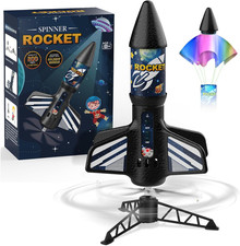 Rocket Launcher for Kids, Self Launching Motorized Air Rocket Toy, Outdoor Toys