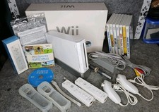 Nintendo Wii Console Bundle Boxed Matching Serial  w/ 9 Games 2 Remotes Tested
