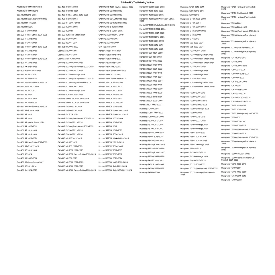Cerradura llanta moto Tusk 1,40/1,60" para Husqvarna Te 250 2002,2004-2011,2014 Foto 2 de 4