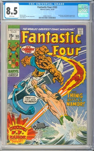 Fantastic Four #103 (Small Crack to Slab) High Grade Marvel Comic 1970 CGC 8.5*