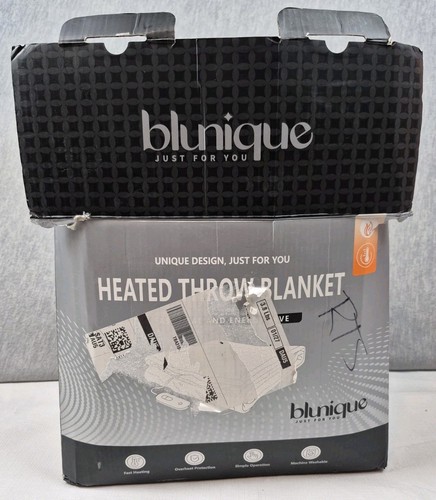Blunique Heated Throw Blanket Electric Pink Size 50x60 in Brand New Open Box - Picture 5 of 12