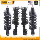 4Pcs Front & Rear Complete Struts Shocks w/ Spring Fits Honda CRV CR-V 2007-2011