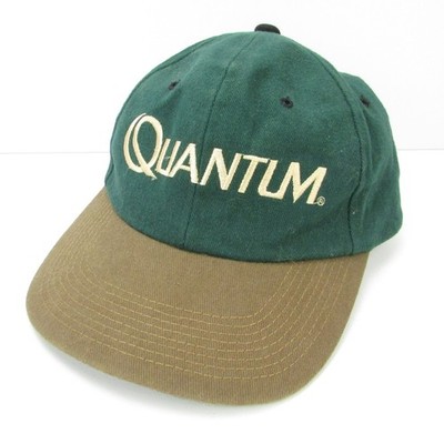 Quantum Hat Baseball Cap Men's One Size Adjustable Green Tan Fishing Outdoors