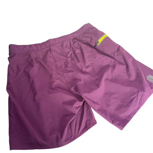 Reebok CrossFit Men Training Shorts Size L Purple Drawstring Activewear Athletic - Picture 2 of 9