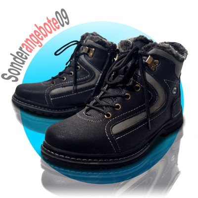 Damen Trekkingschuh Warmfutter Stiefel 37 38 39 40 41 Boots Scandi Sport schwarz