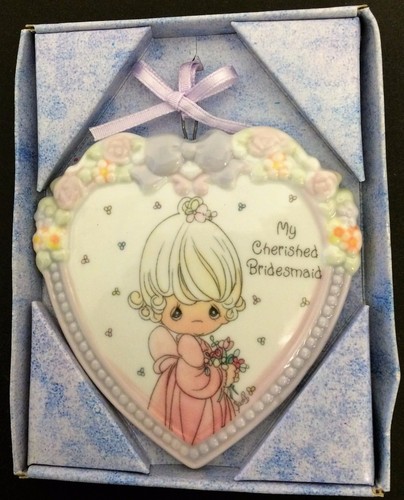 Colección Enesco Preciosos Momentos Boda Porcelana Adorno Dama de honor - Imagen 3 de 4