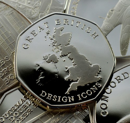 Full Sets of BRITISH & LANDMARKS & ICONS Silver Commemoratives in 50p Coin Case - Picture 5 of 10