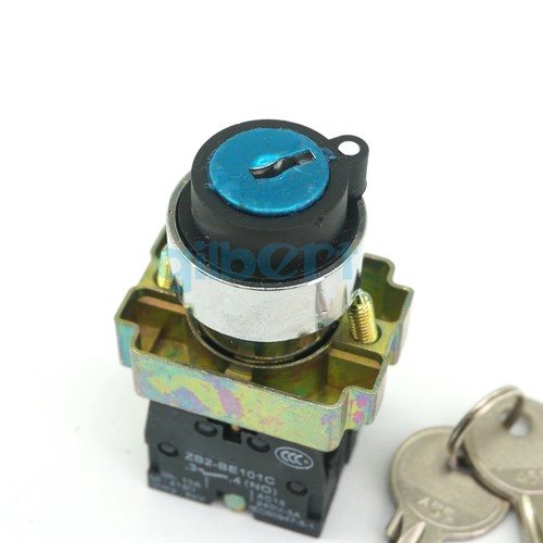 Interruptor de selección de llave momentánea mantenida de 22 mm montaje 2/3 posiciones N/O N/C - Imagen 8 de 29