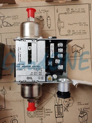 1PC New Danfoss Differential Pressure Switch Oil Pressure Switch MP55 ...