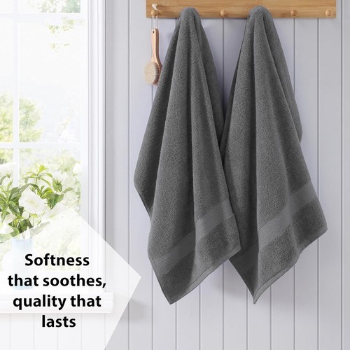 Luxury 8 Piece Towels Set 800GSM Soft 100% Egyptian Cotton Face Hand Bath Sheets - Picture 7 of 67