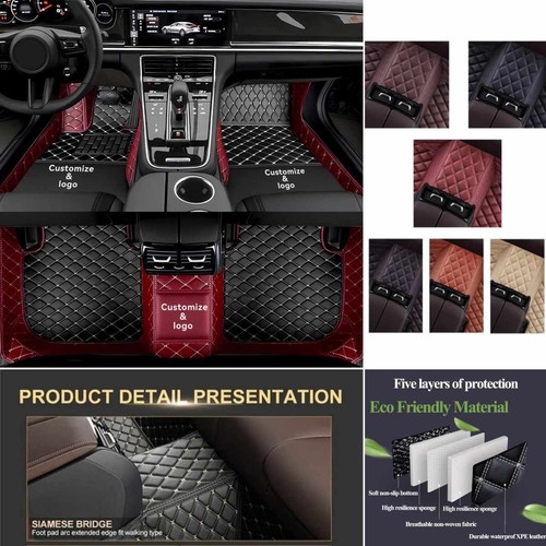 For Smart Fortwo-Forfour Car Floor Mats Front Row Custom Carpets Waterproof Rug - Imagen 7 de 27