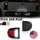 Pair LED License Plate Light Assembly For Silverado For Sierra 1500 2500 3500