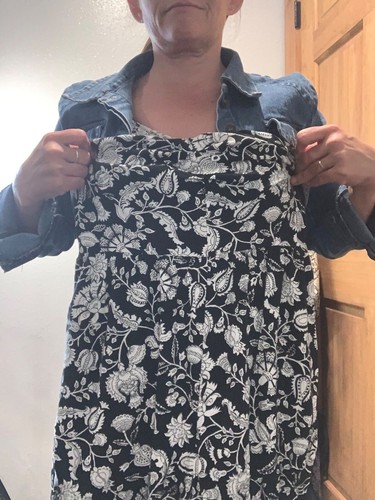 Target romper pant m women black white floral wide leg boho beach cocktail club - Picture 3 of 7