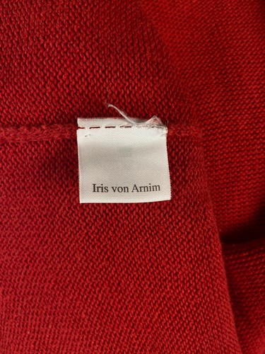 Iris von Arnim Damen Rot Leinen Baumwolle Strick Tunika Pullover Pulli Gr. S - Bild 9 von 9
