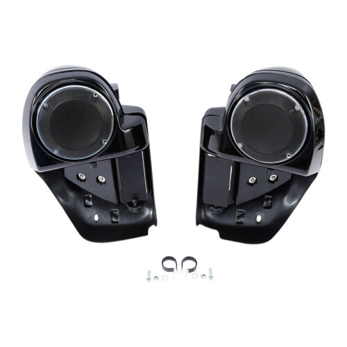 Lower Vented Fairing Speaker Pod & Crash Bar Fit For Harley Road Glide 14-23 - Foto 10 di 15