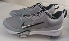 Nike Baseball Cleats Force Air Zoom Trout 9 Pro Gray FB2907-002 Men’s Sz 8.5 NEW