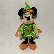 Disney 2023 Minnie Mouse Halloween Witch Hat Cape Plush Stuffed Animal Spooky