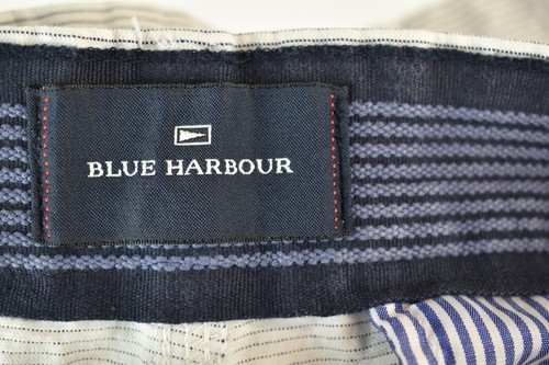 Blue HArbour Mens Chino Striped Shorts W38 BErmudas Cotton Summer Holiday Beach - Picture 7 of 9