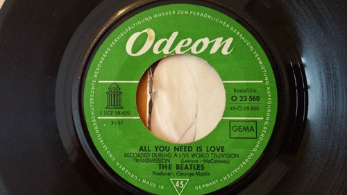 The Beatles All you need is Love/Baby you’re a rich man 7” 45 Mono Germany 1967 - Picture 6 of 6